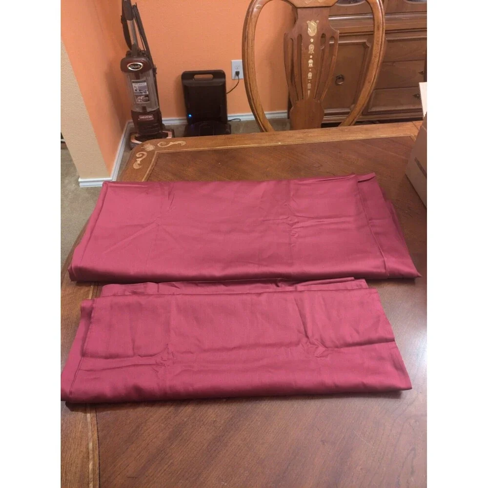 Distant Land flat sheet  Queen individual  Maroon & 2 Pillow Cases 100, %Cotton